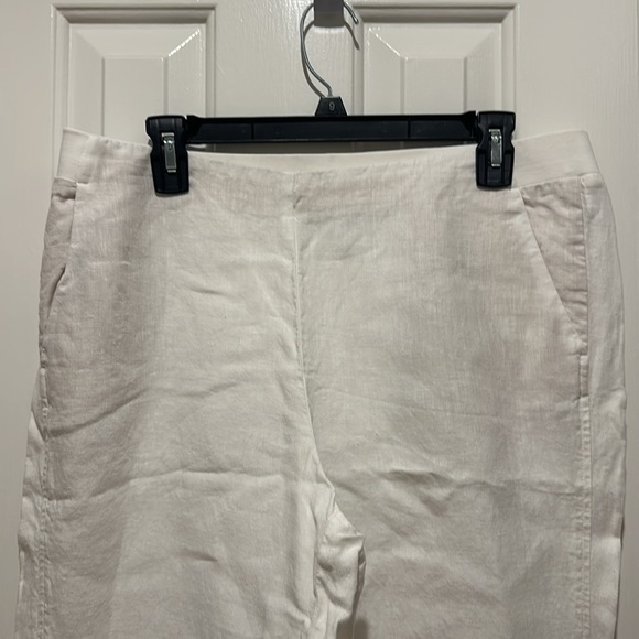 J. Jill 100% Linen pants trousers with elastic waist band - Picture 2 of 6